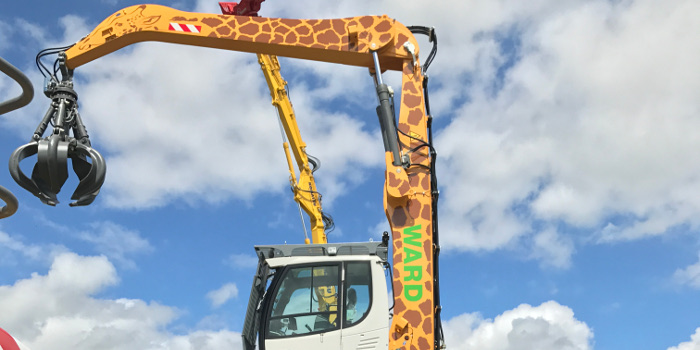 Ward Recycling and Liebherr Giraffe