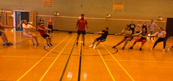 Ward Olympics tug of war